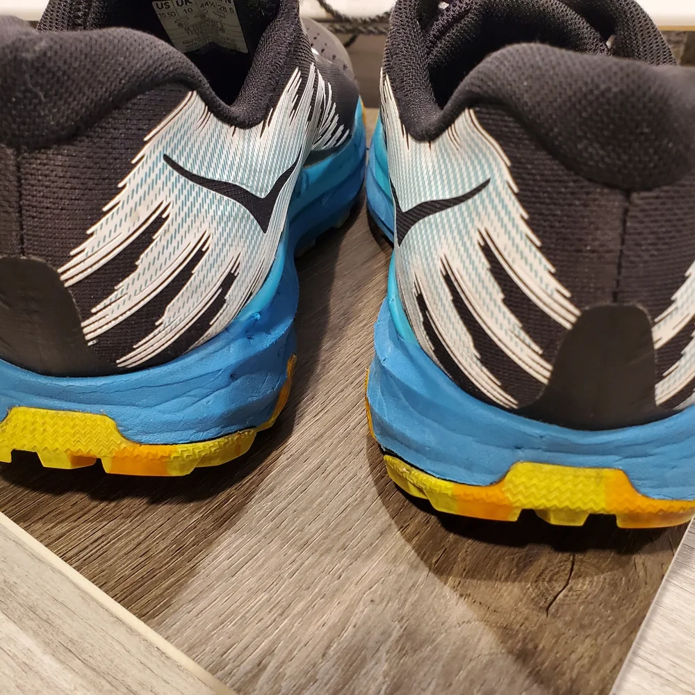 Hoka Men's Torrent 3 Black & Blue Athletic Running Shoes Size 10.5D - Picture 6 of 13